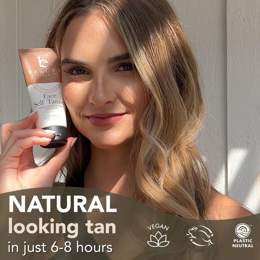 Texture légère et hydratante sur la peau avec Face Tanner
