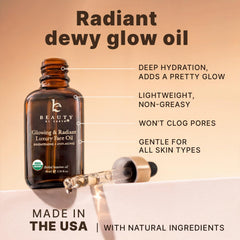 Beauty by Earth flacon-pompe huile visage bio jojoba, texture légère sans gras.