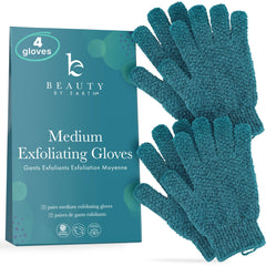 Beauty by Earth gant exfoliant corps moyen en action, peau plus lisse et éclatante