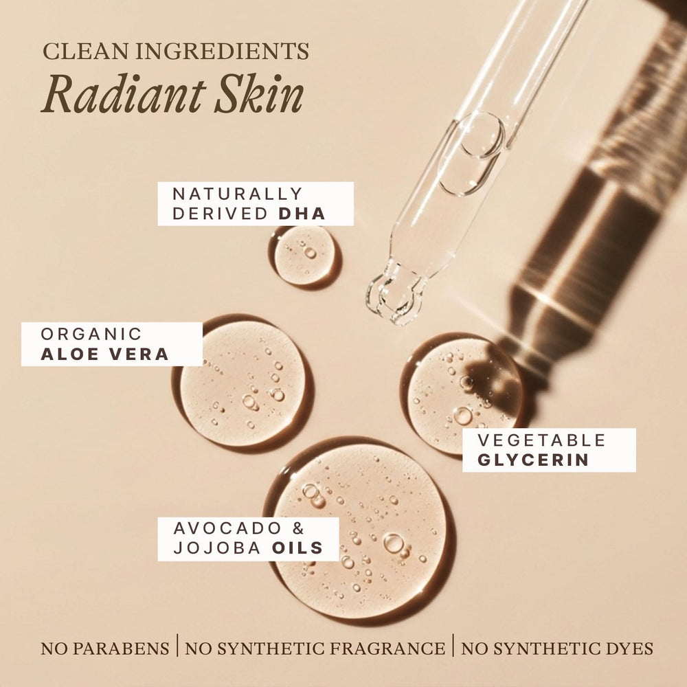 Beauty by Earth gouttes auto-bronzage visage formule soin hydratante.