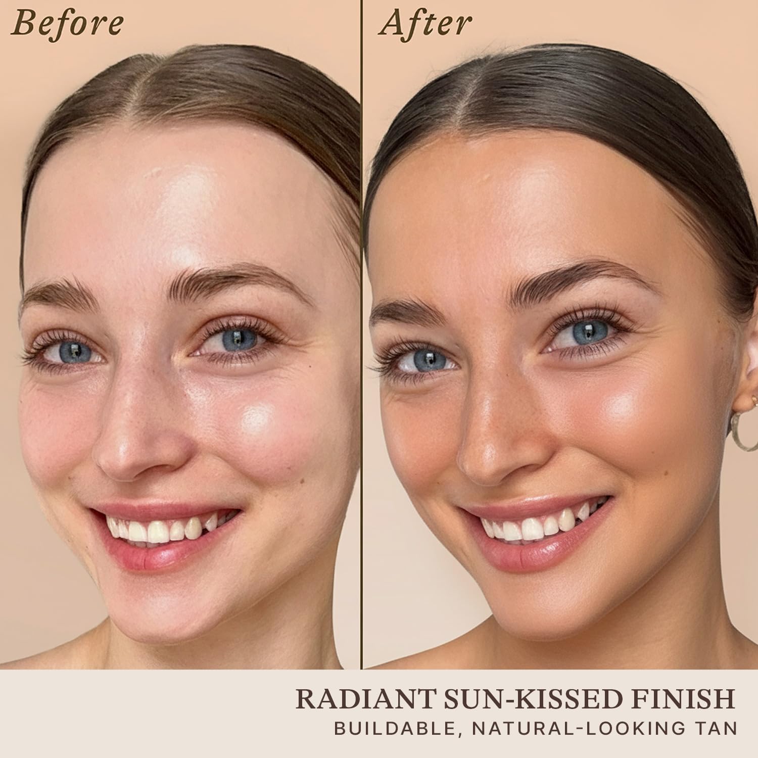 Beauty by Earth gouttes auto-bronzage visage pipette, application précise.