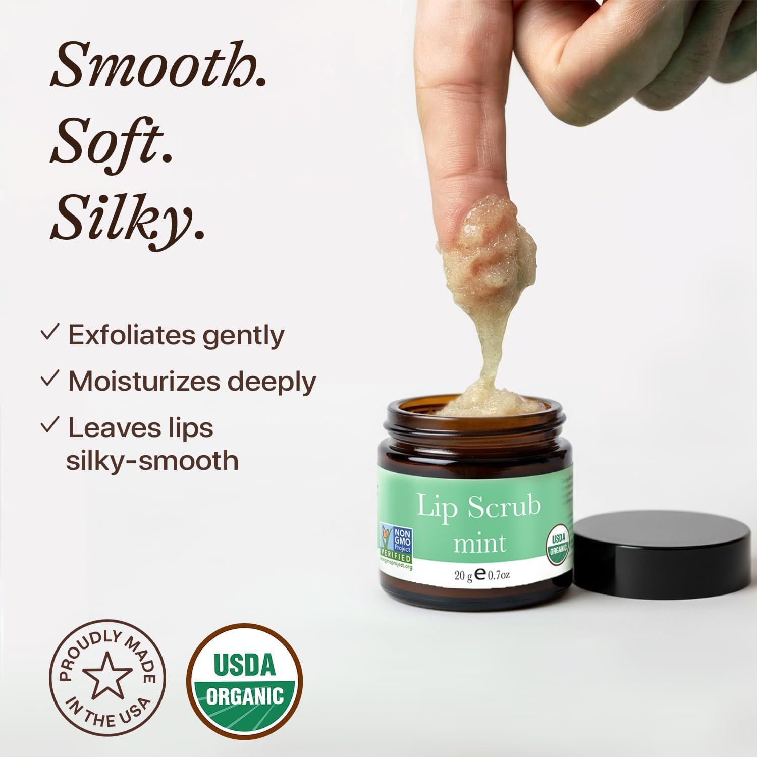 Beauty by Earth huile nourrissante hydrate après l'exfoliation.