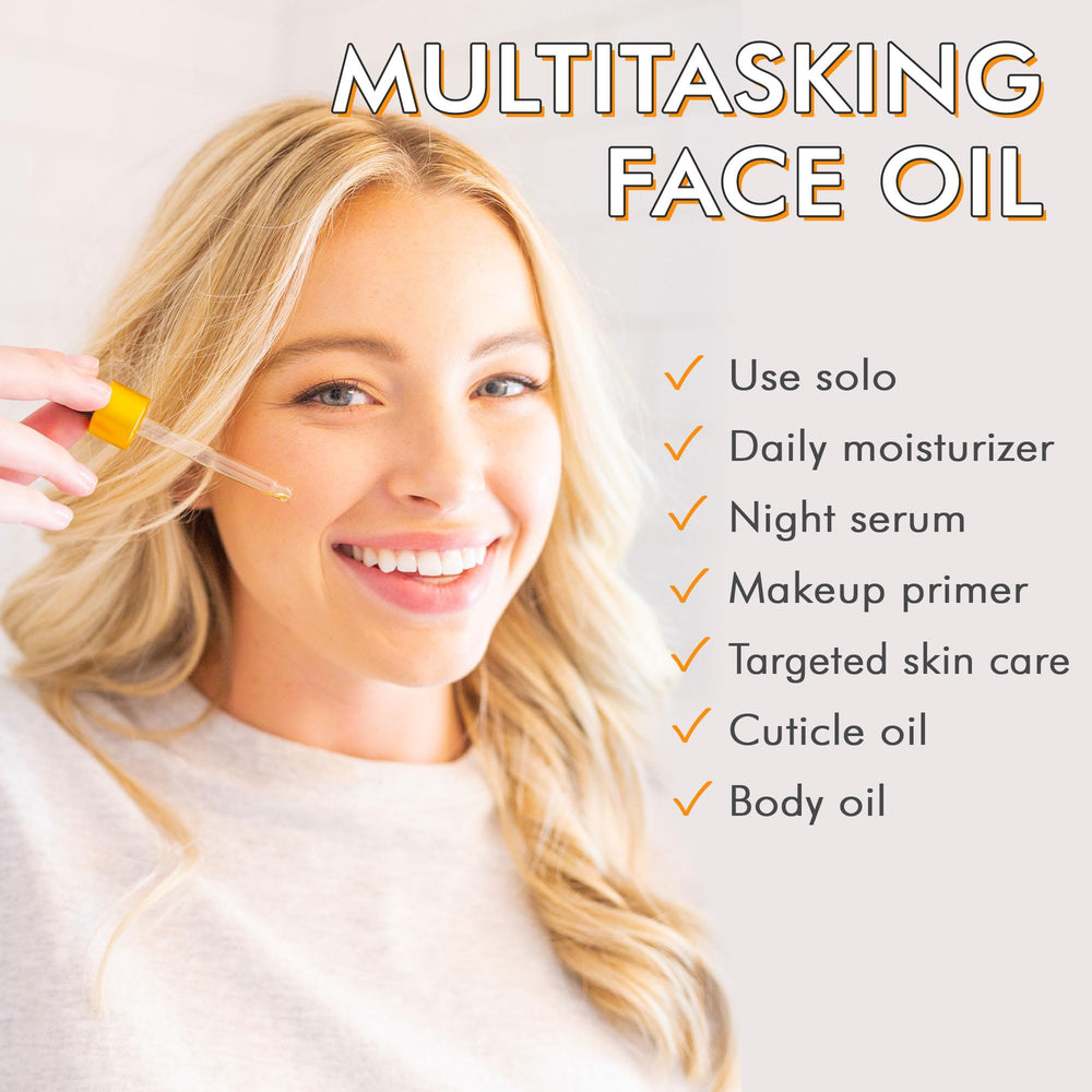 Beauty by Earth Huile Visage Formule Organique USDA: certifiée biologique et fabriquée localement