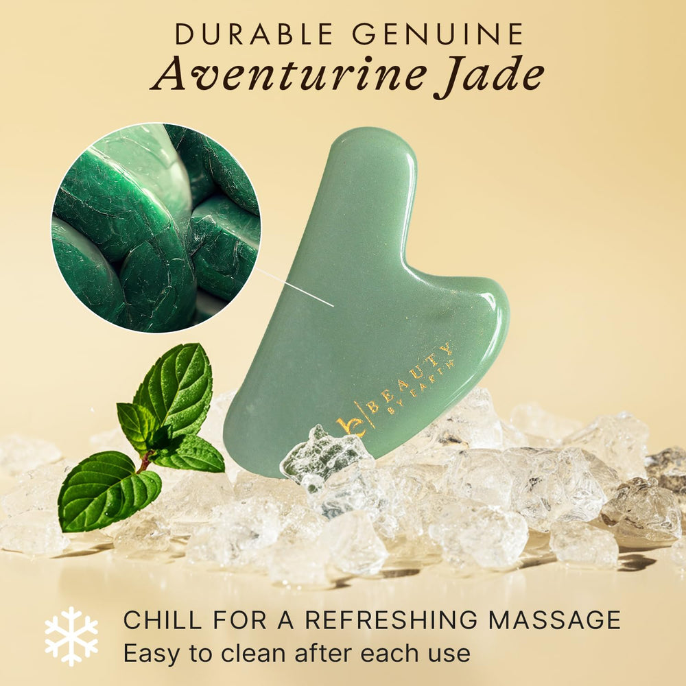 Beauty by Earth huile visage facilite la glisse lors du massage.