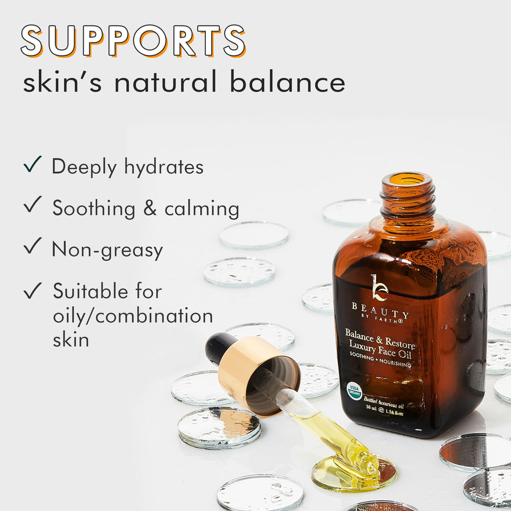 Beauty by Earth Huile Visage Texture Peau: hydrate rapidement sans laisser gras