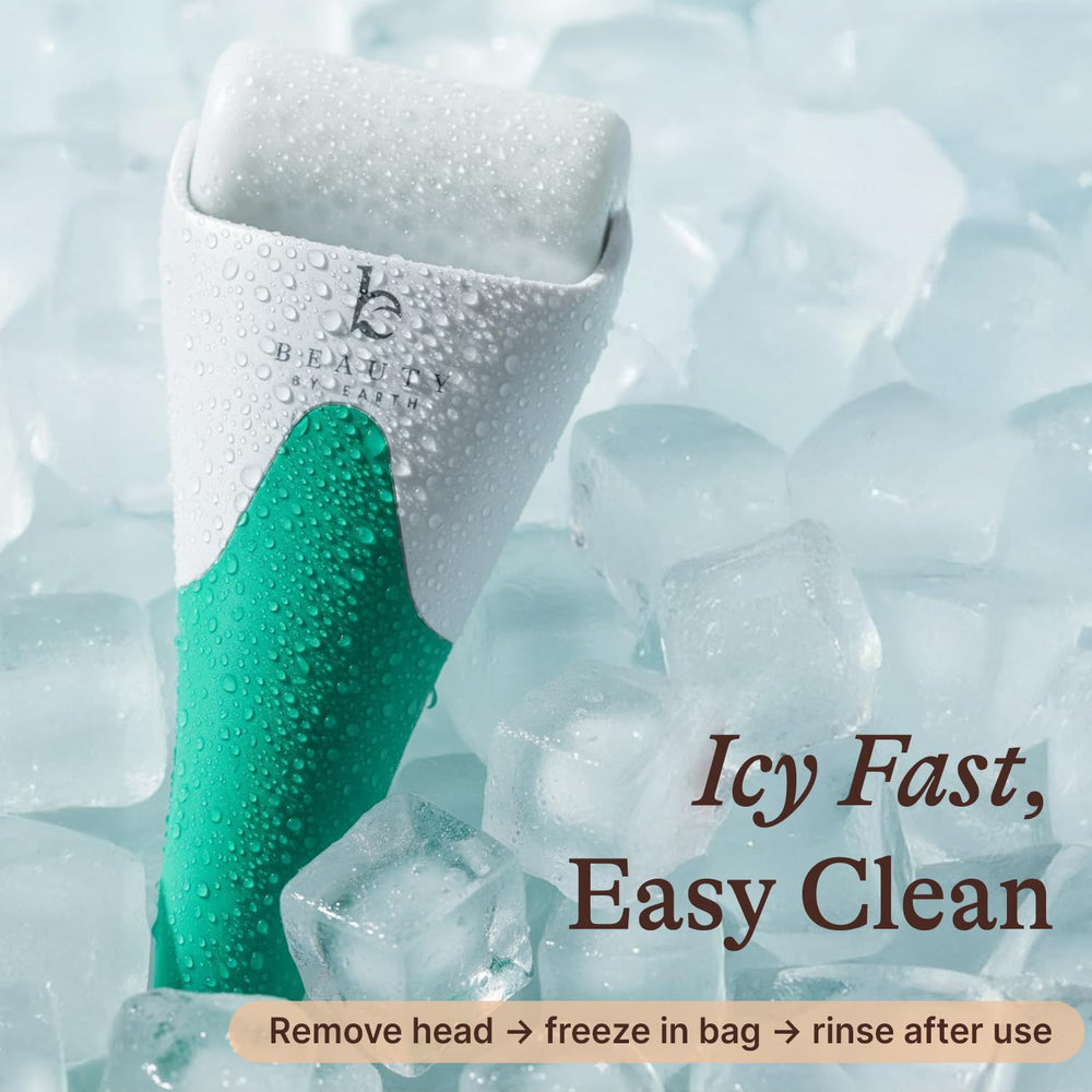 Beauty by Earth Ice Roller étui pratique, protège l’outil pour voyages.
