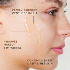 Boîte et étiquette du nettoyant Beauty by Earth, fabriqué aux États‑Unis, haute qualité.
