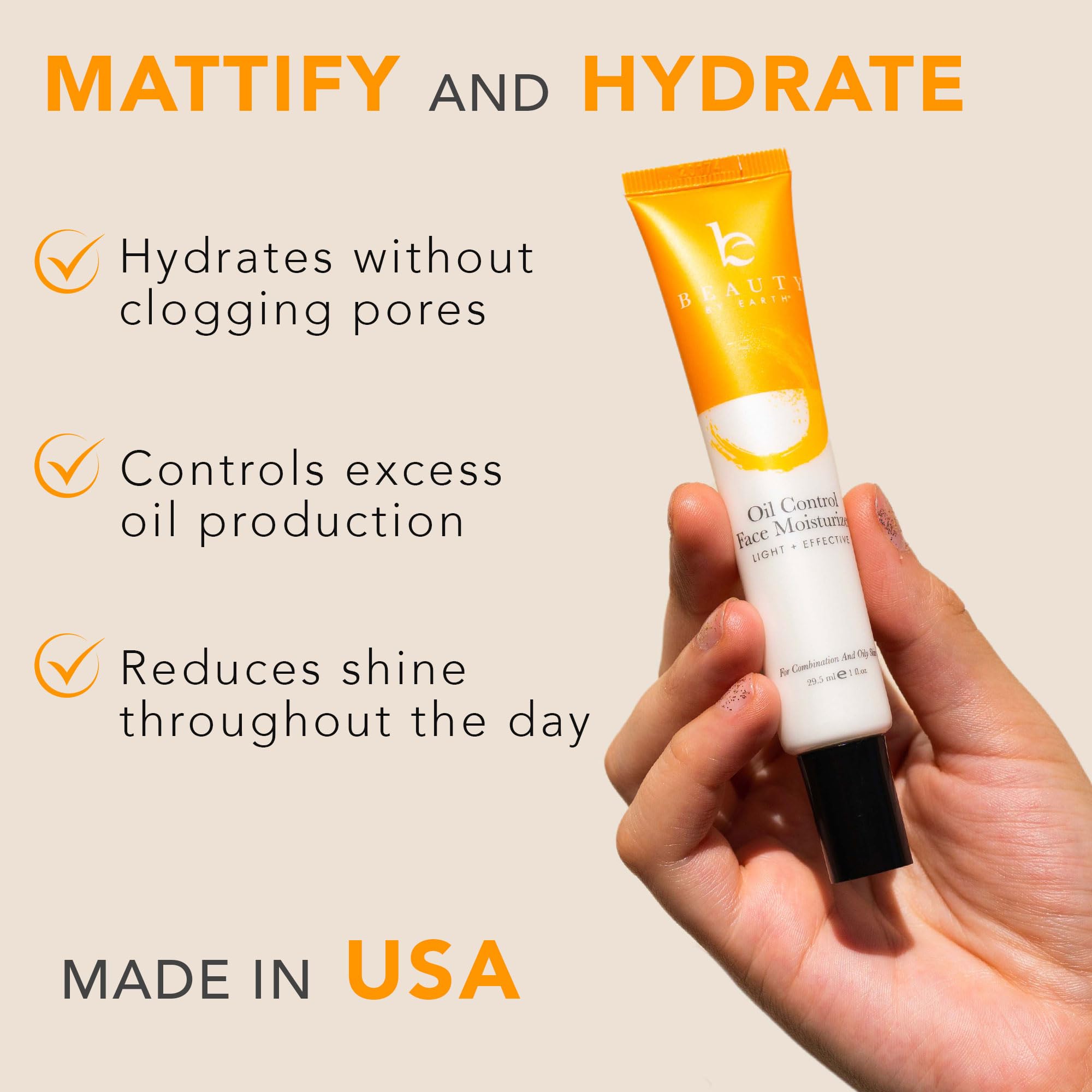 Beauty by Earth Oil Control: fini mat et peau plus lisse après application.