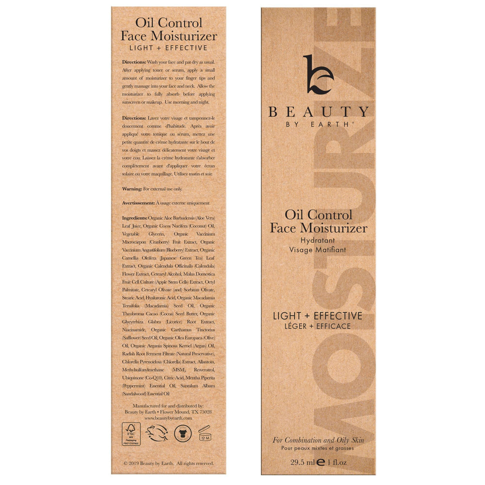 Beauty by Earth Oil Control: parfait pour routine quotidienne, peau grasse et acné.