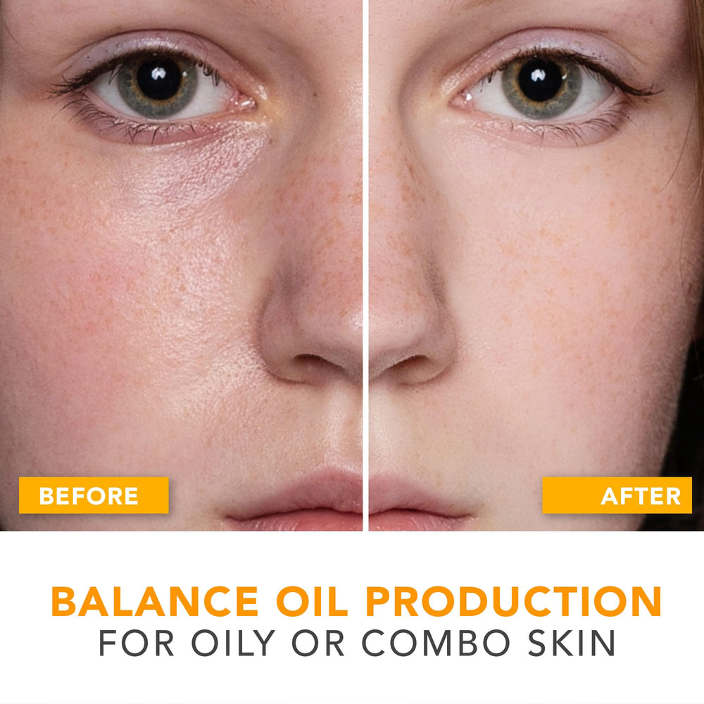 Beauty by Earth Oil Control: texture légère en gros plan, absorption rapide sans gras.