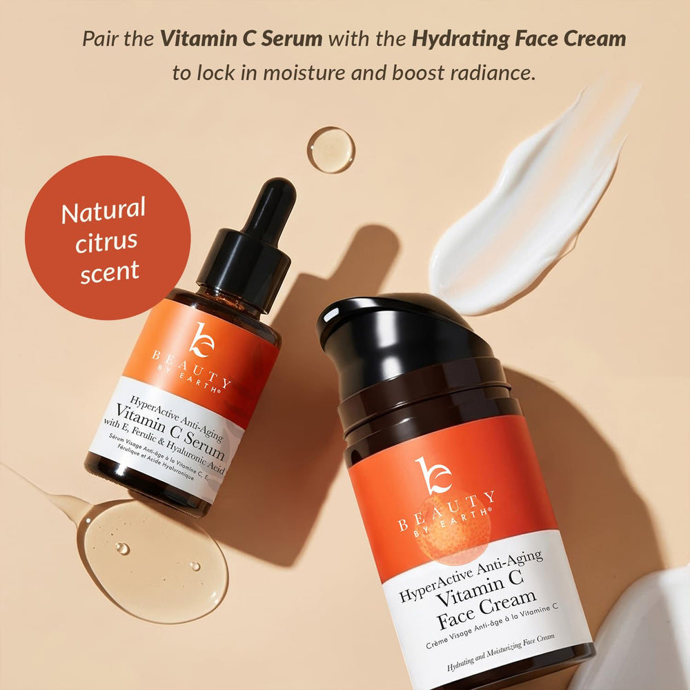 Beauty by Earth rituel soin quotidien au sérum Vitamin C.