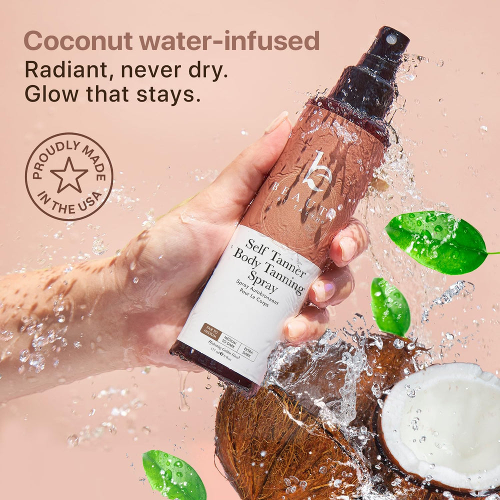Beauty by Earth Spray sans colorant ni toxines, formulation végane et propre.