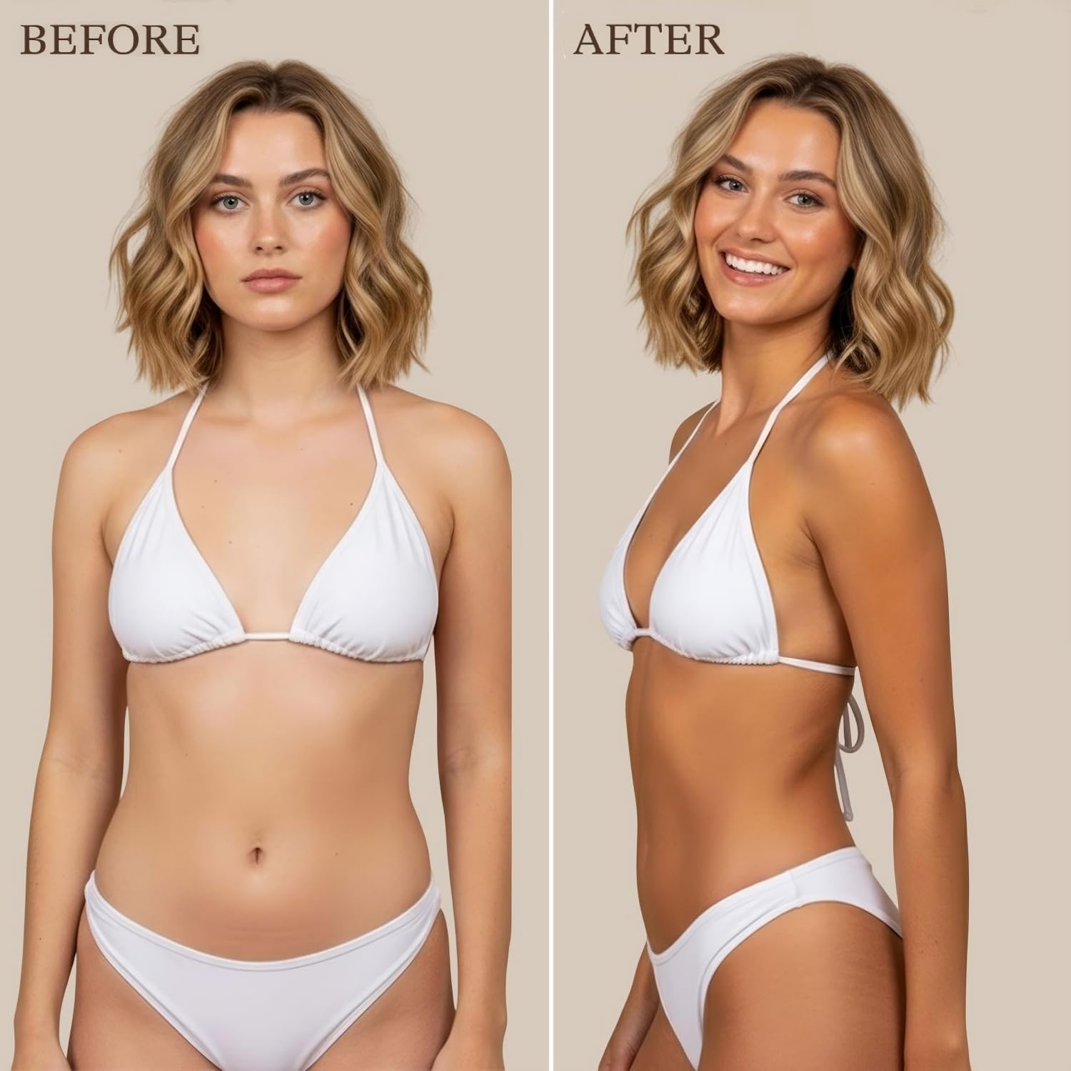 Beauty by Earth Self Tanner crème hydratante aloé vera et coco.