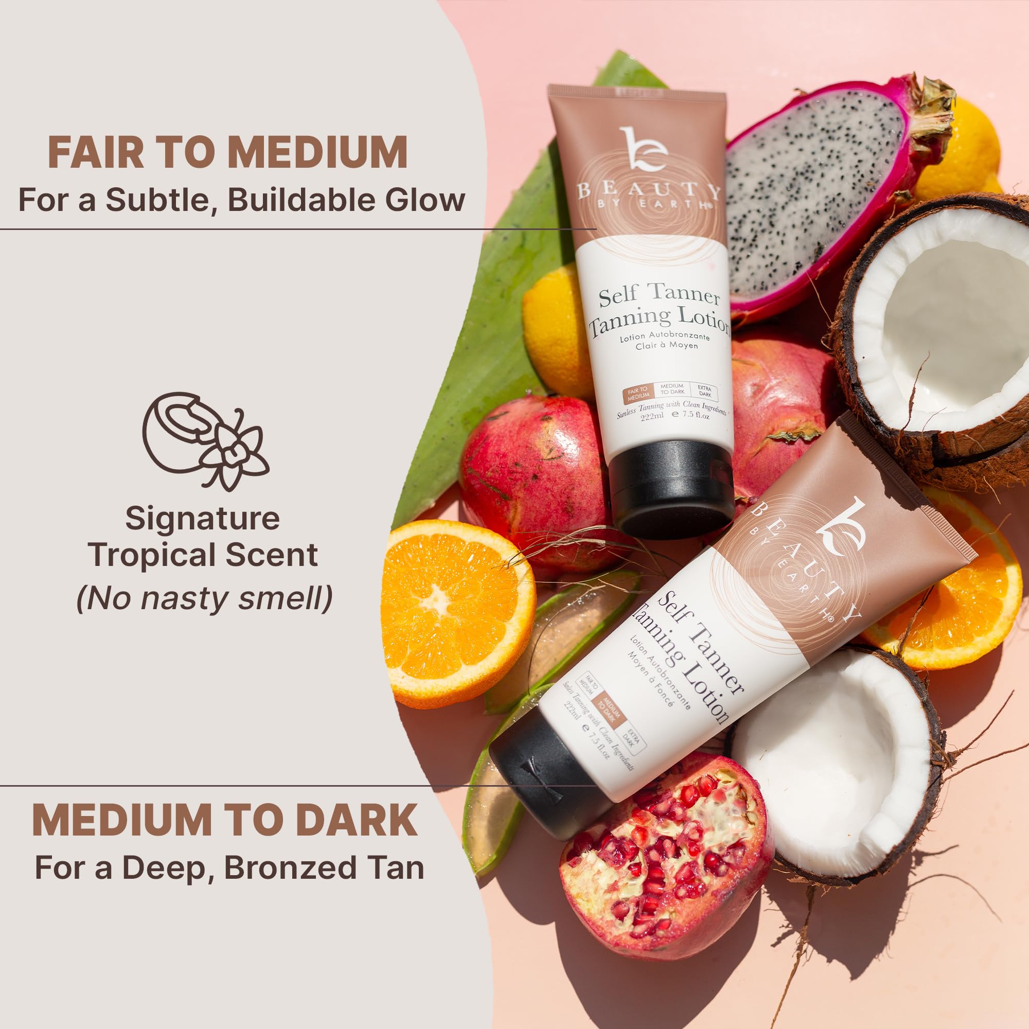 Beauty by Earth Self Tanner fabriqué aux États-Unis pour une qualité fiable.