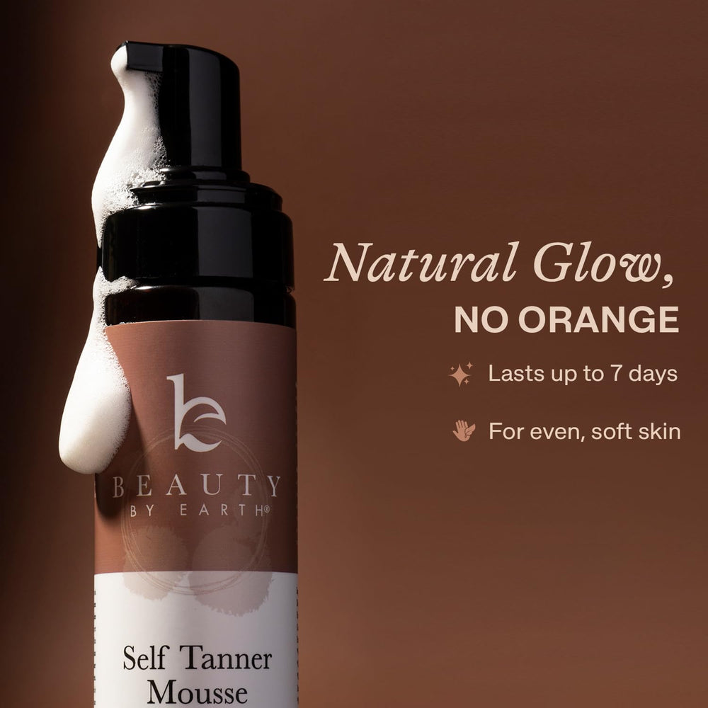 Beauty by Earth Self Tanner Mousse: séchage rapide et sans transfert sur draps