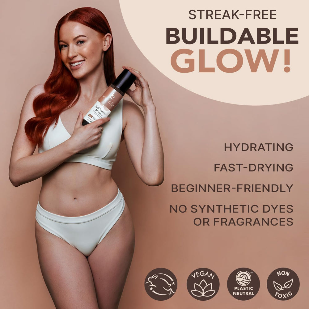 Beauty by Earth Self Tanner Mousse : parfum naturel réduit et absence d’odeur chimique.