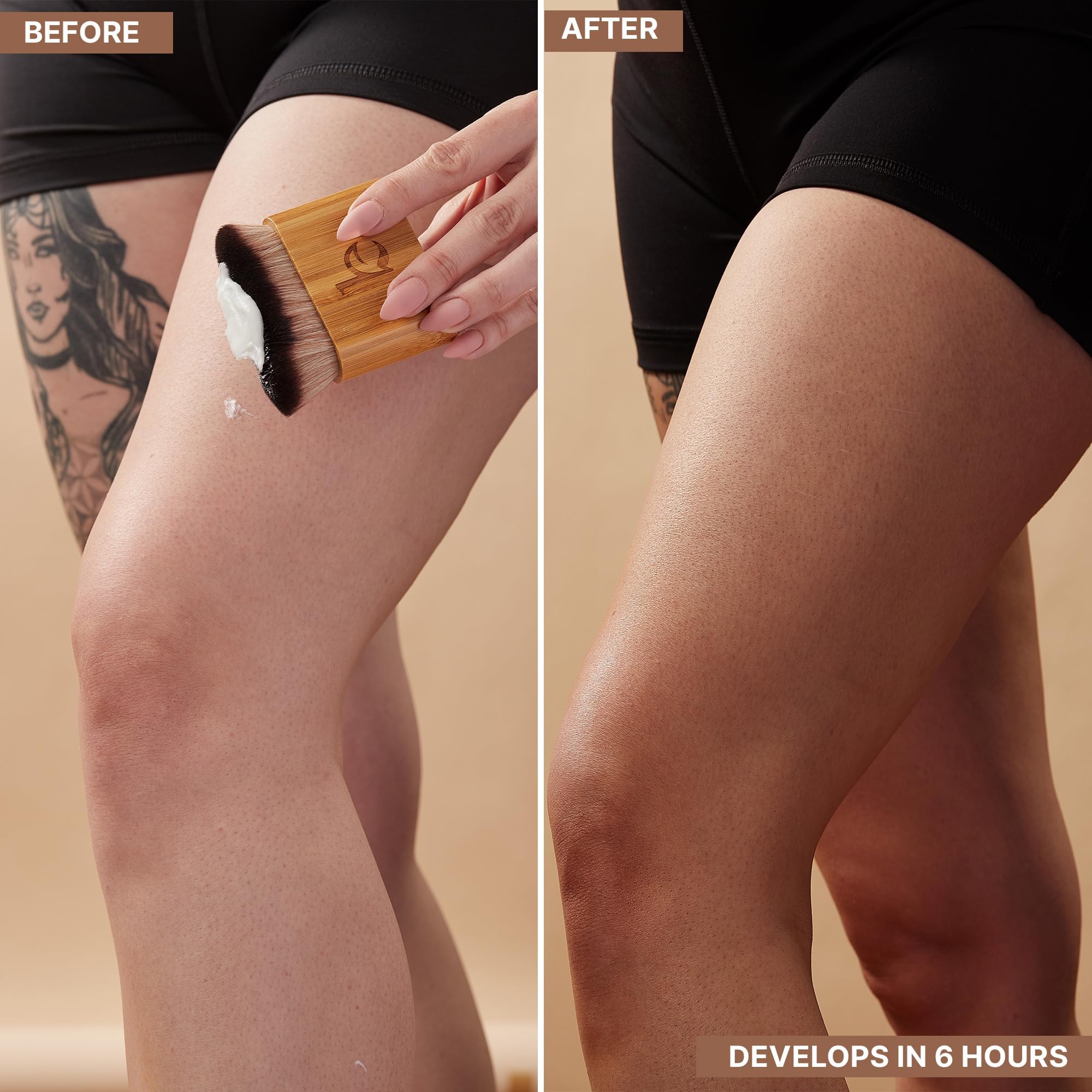 Beauty by Earth Self Tanner usage visage et corps pour teint homogène.