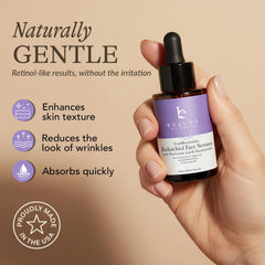 Sérum Beauty by Earth Bakuchiol, peau rayonnante, peut lisser les ridules.