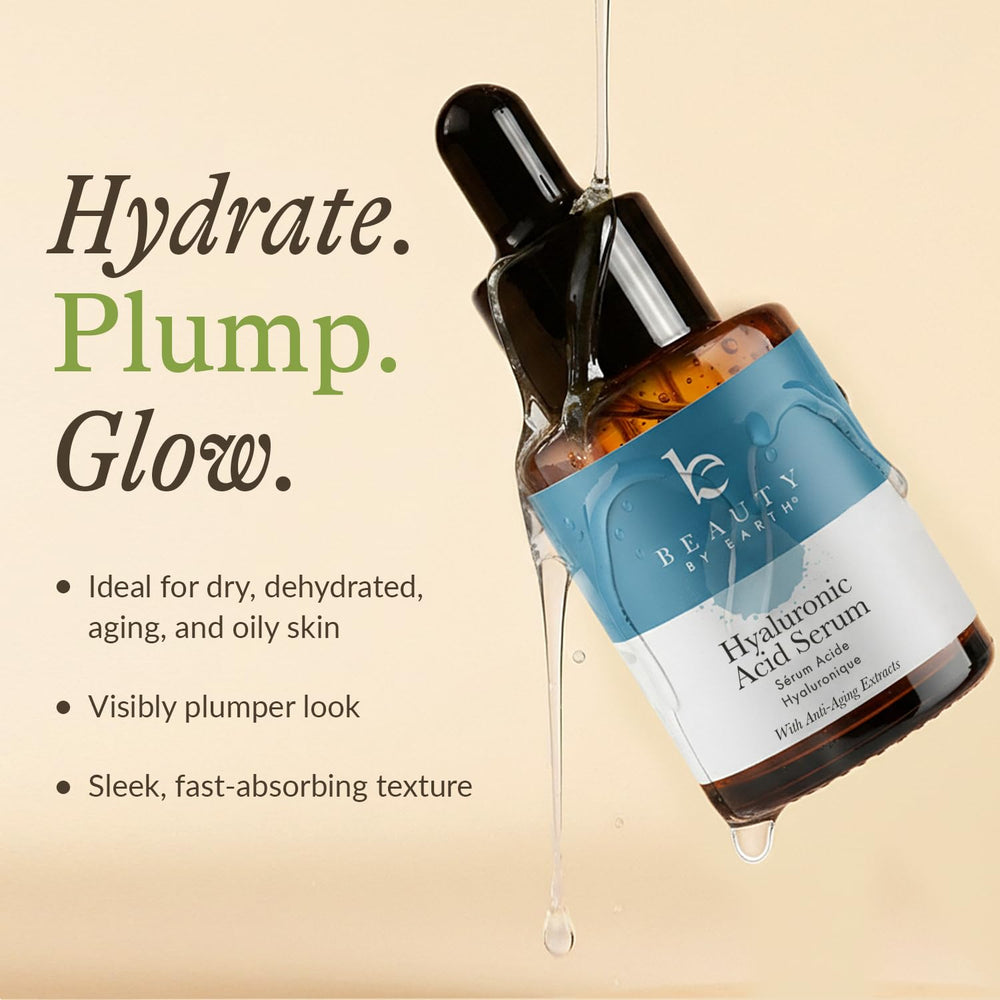 Sérum Beauty by Earth avec pompe, application précise et économique.