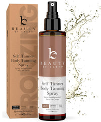 Beauty by Earth Spray bronzant clair à moyen pour peau pâle, résultat naturel.