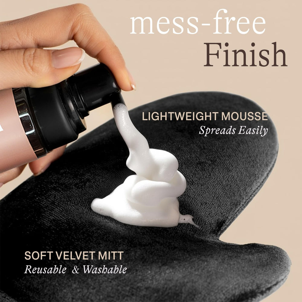 Beauty by Earth Kit Bronzant – gant et mousse inclus pour une routine complète.