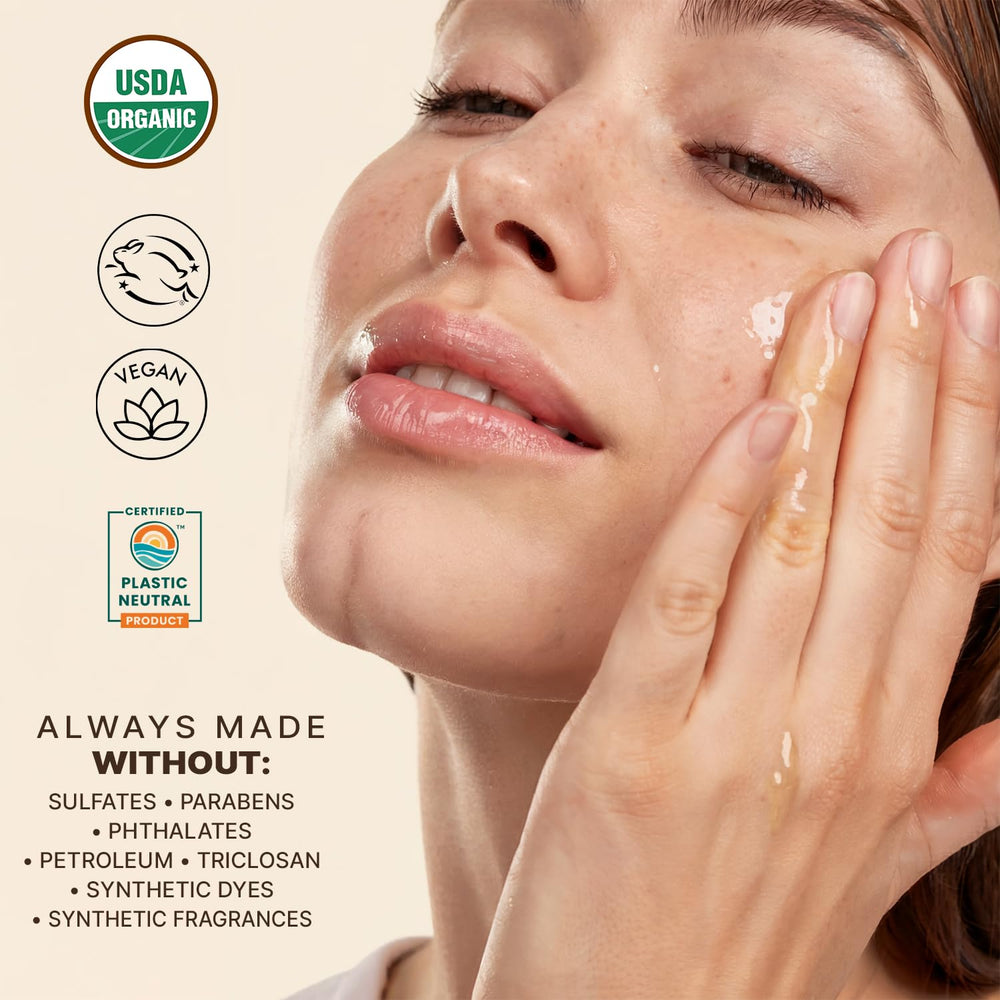 Beauty by Earth huile visage bio texture légère pour routine quotidienne.