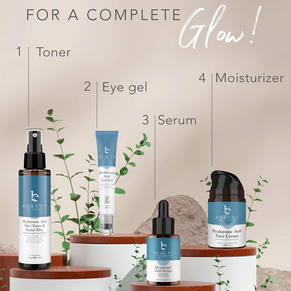 Routine quotidienne avec le tonique Beauty by Earth pour hydratation continue.
