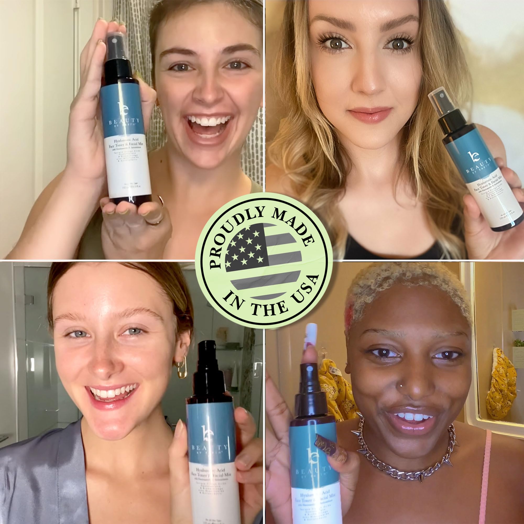 Toner Beauty by Earth sans parfum pour peaux sensibles.
