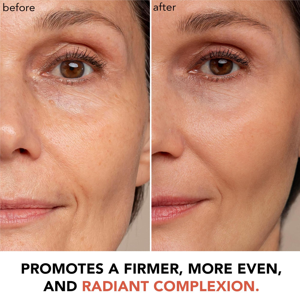 Texture légère de la crème visage Vitamine C pour hydratation quotidienne.