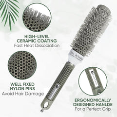 Beauty Carves brosse rond 32mm barillet pour boucles définies