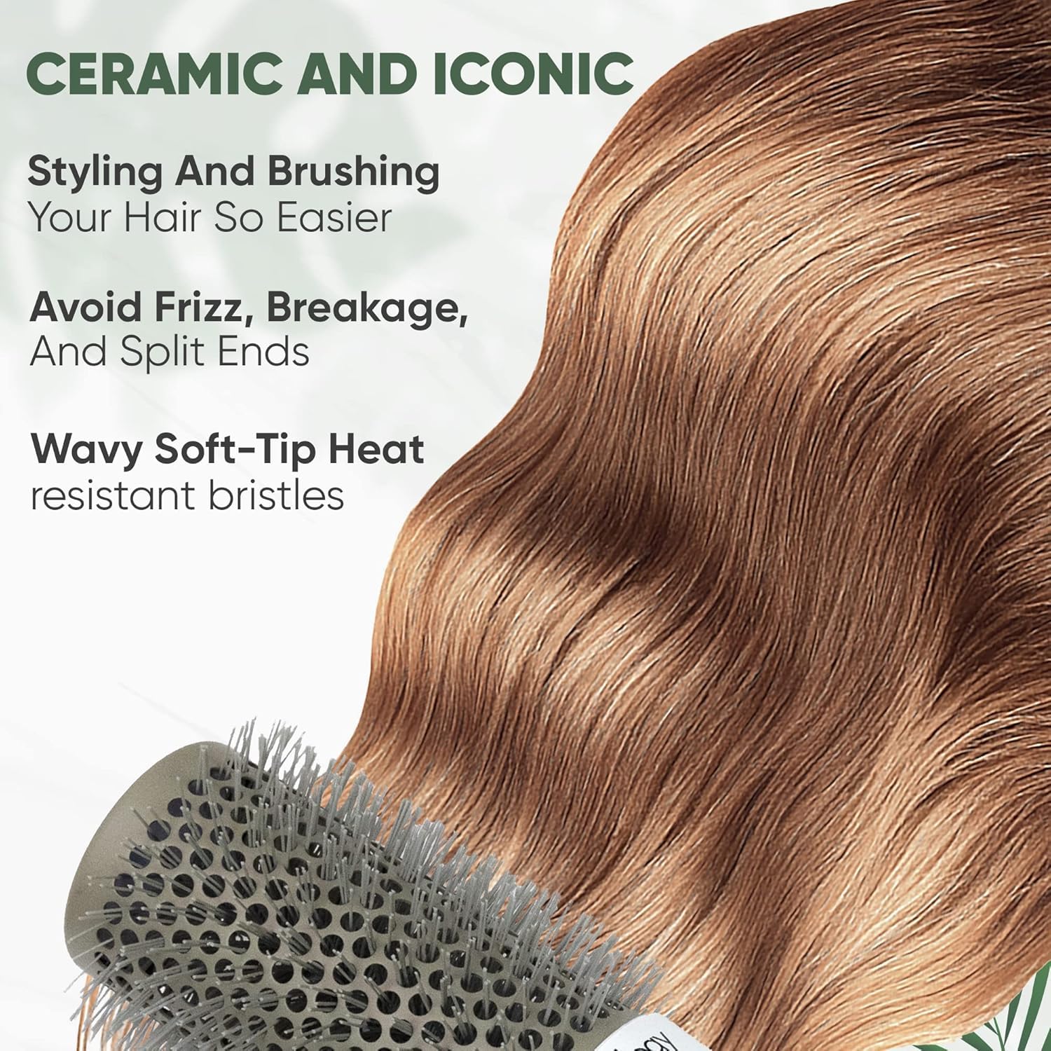 Beauty Carves brosse rond entretien aiguille intégrée pour nettoyage facile