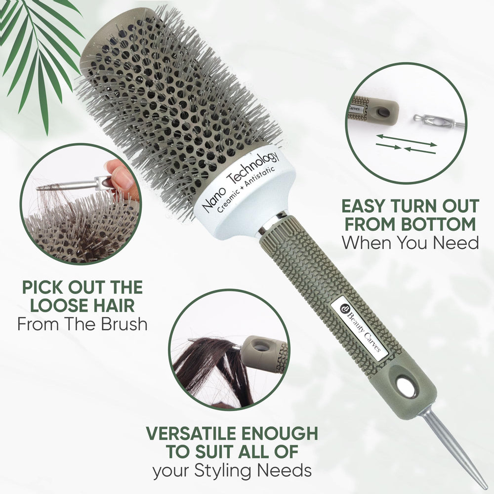 Beauty Carves brosse à poils nylon 53mm – résistance thermique jusqu’à 230°C.