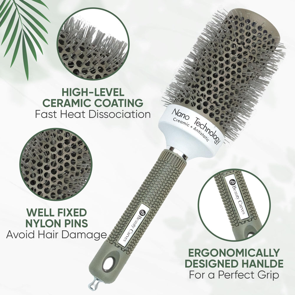 Beauty Carves poils nylon 66 flexibles pour un brushing doux.