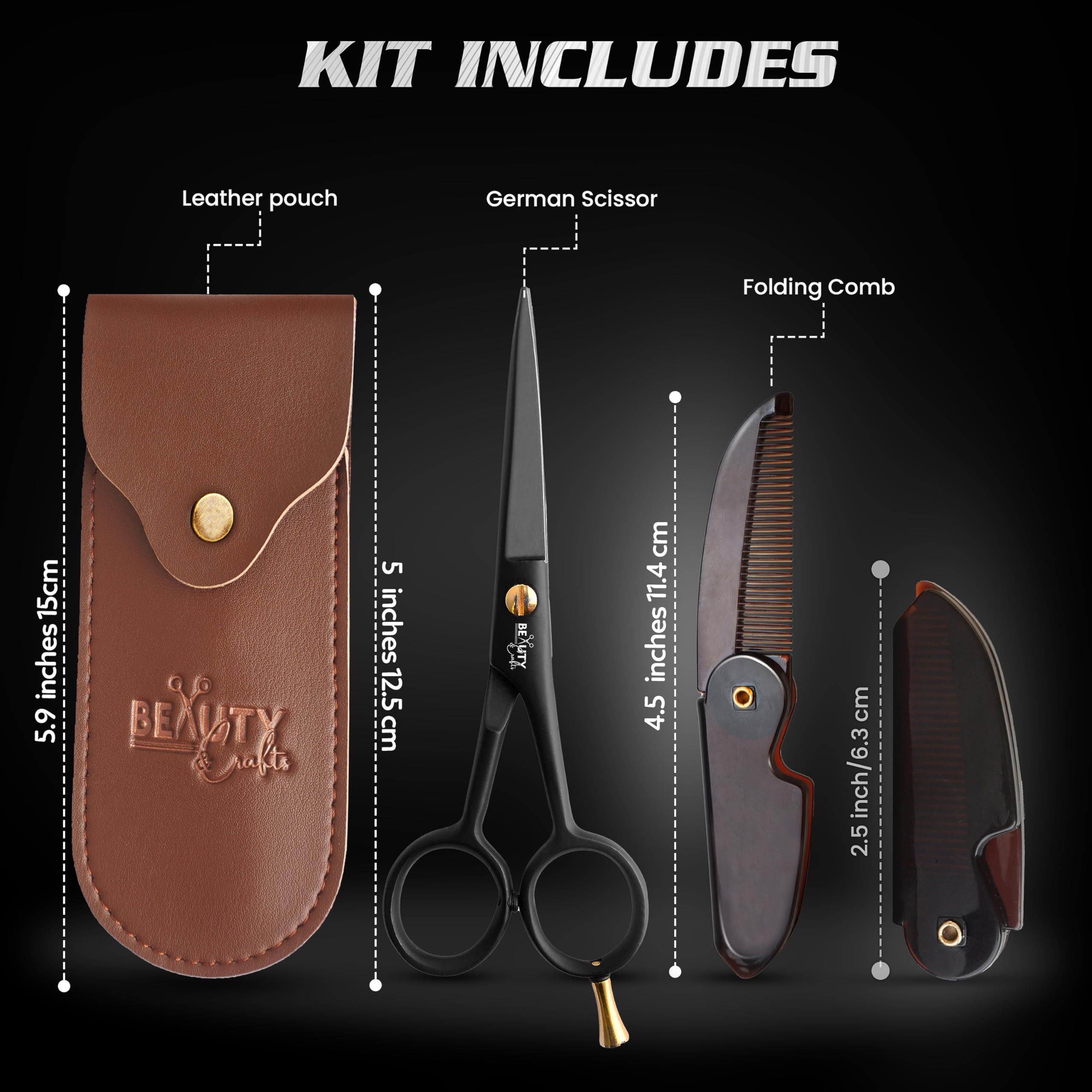 Beauty & Crafts lames en acier allemand durables et tranchantes.