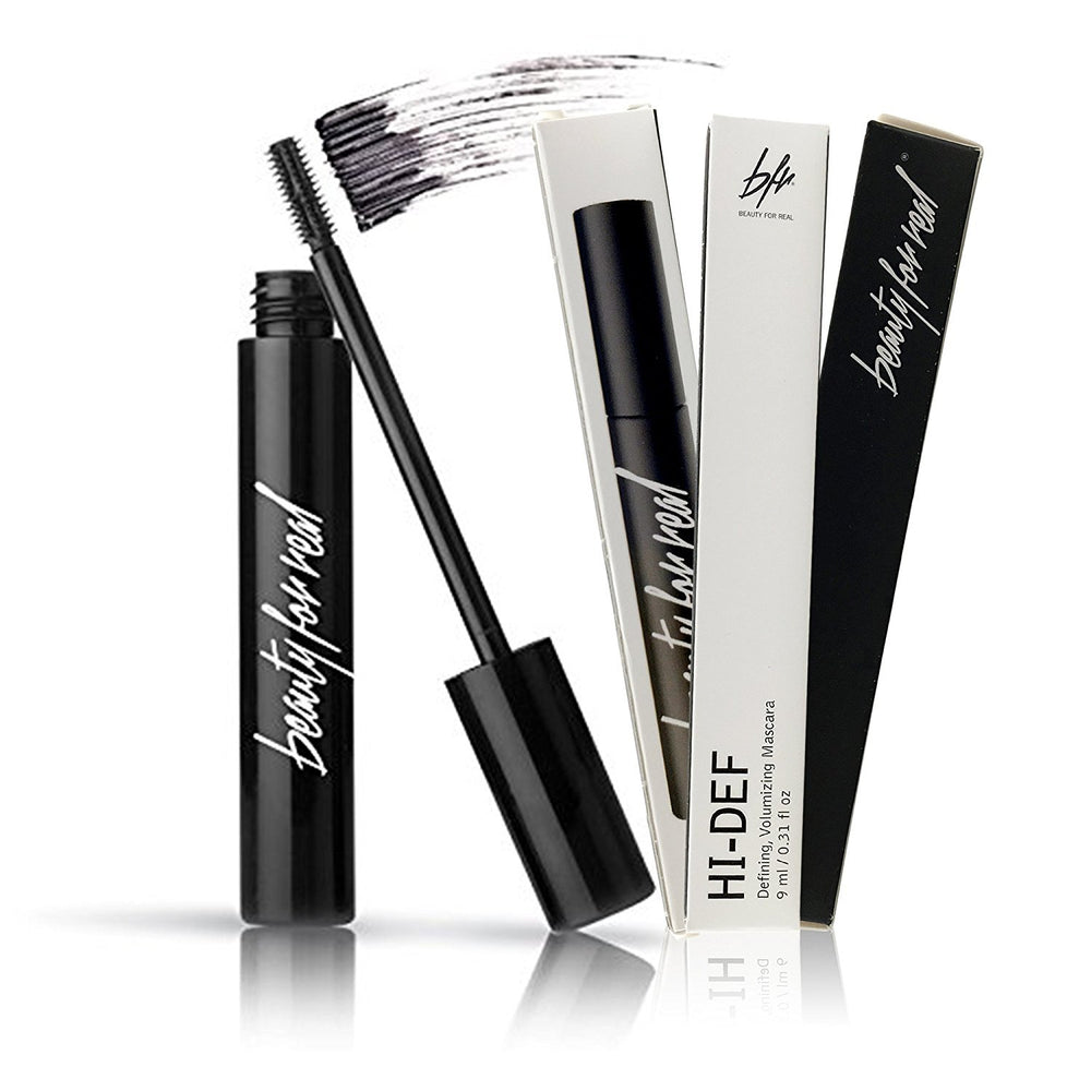 Beauty For Real Hi-Def Mascara – emballage pratique et format 0,31 fl oz.