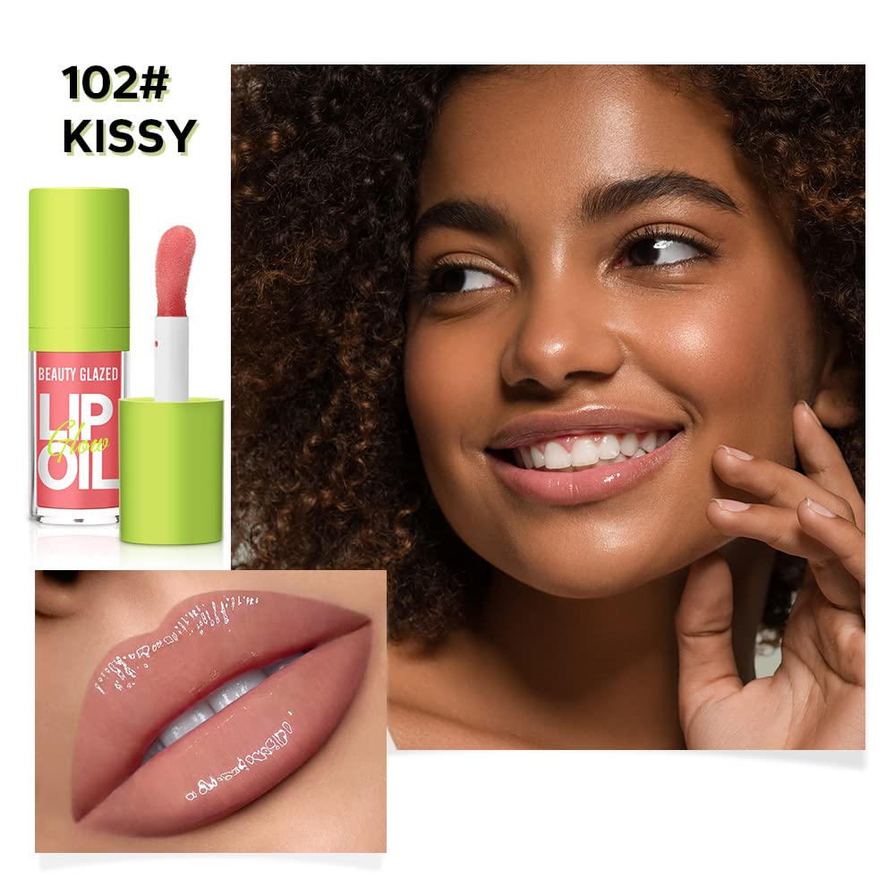 Beauty Glazed huile lèvres hydratation intense pour lèvres douces et souples toute la journée.