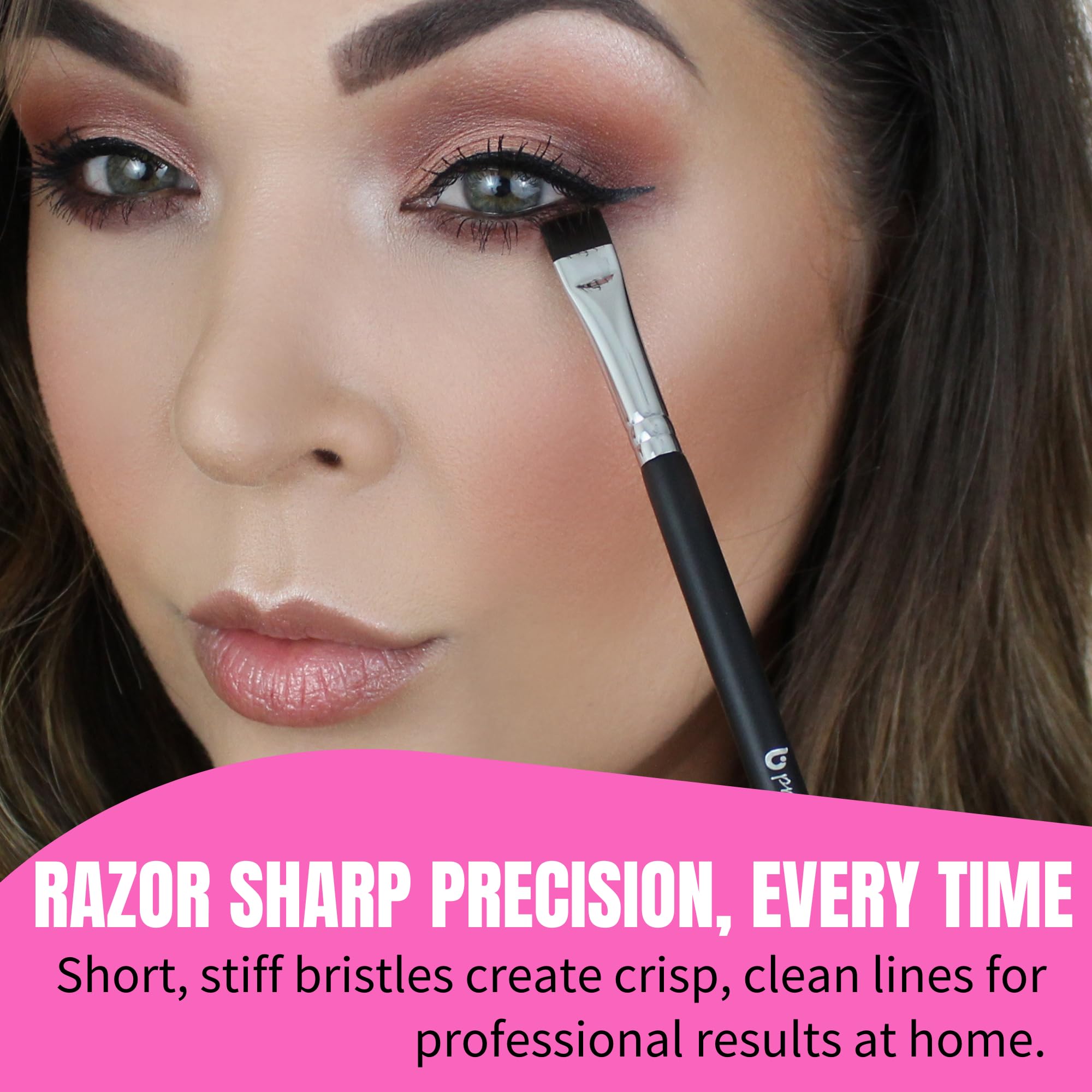 Brosse Beauty Junkees pour définition des sourcils plat, tracé net.