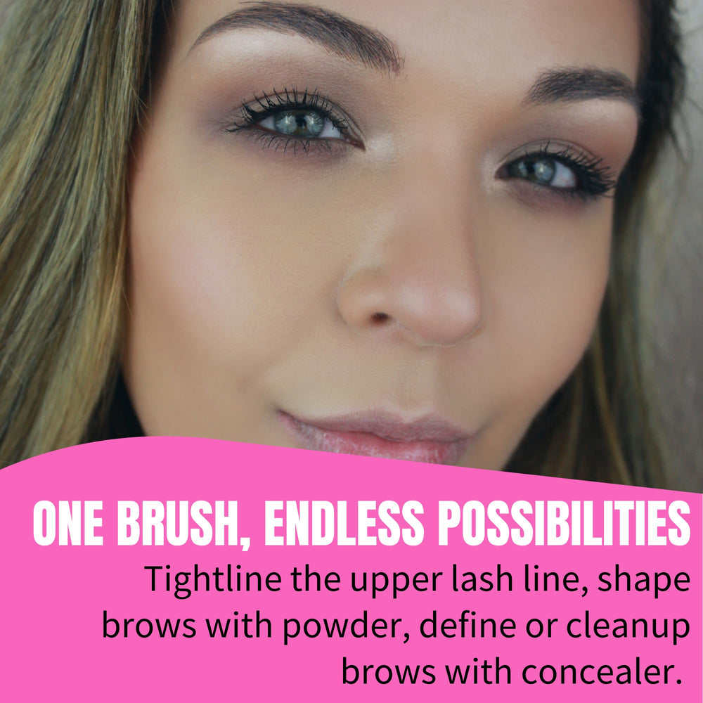 Brosse Beauty Junkees trait sourcils plat, contrôle du tracé.