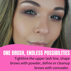Brosse Beauty Junkees trait sourcils plat, contrôle du tracé.