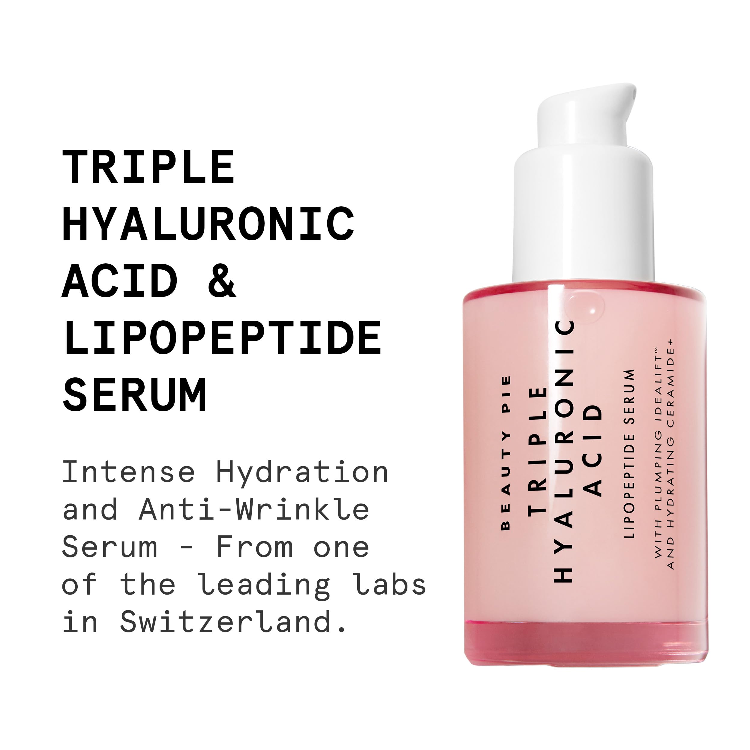 Texture légère du sérum Beauty Pie idéale pour une application fluide.
