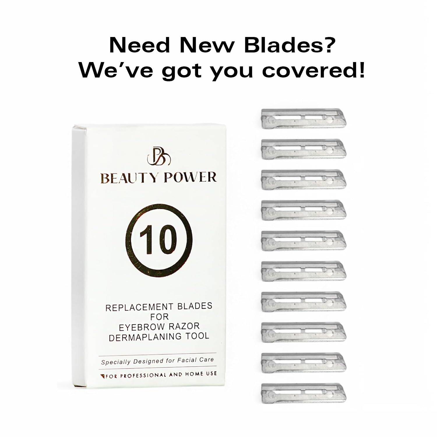 Beauty Power ensemble pratique pour dermaplanage et soins du visage à la maison.