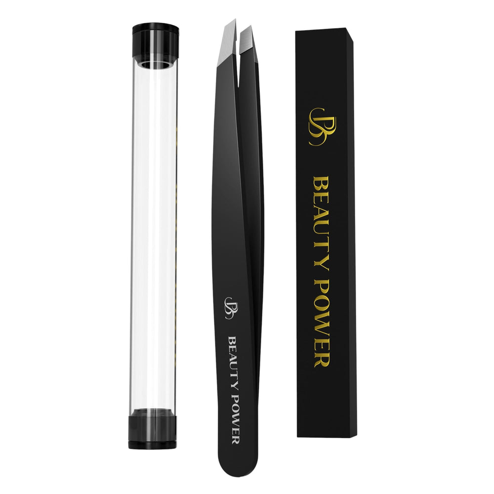 Beauty Power pince a epiler, pointe incline, précision sur poils fins