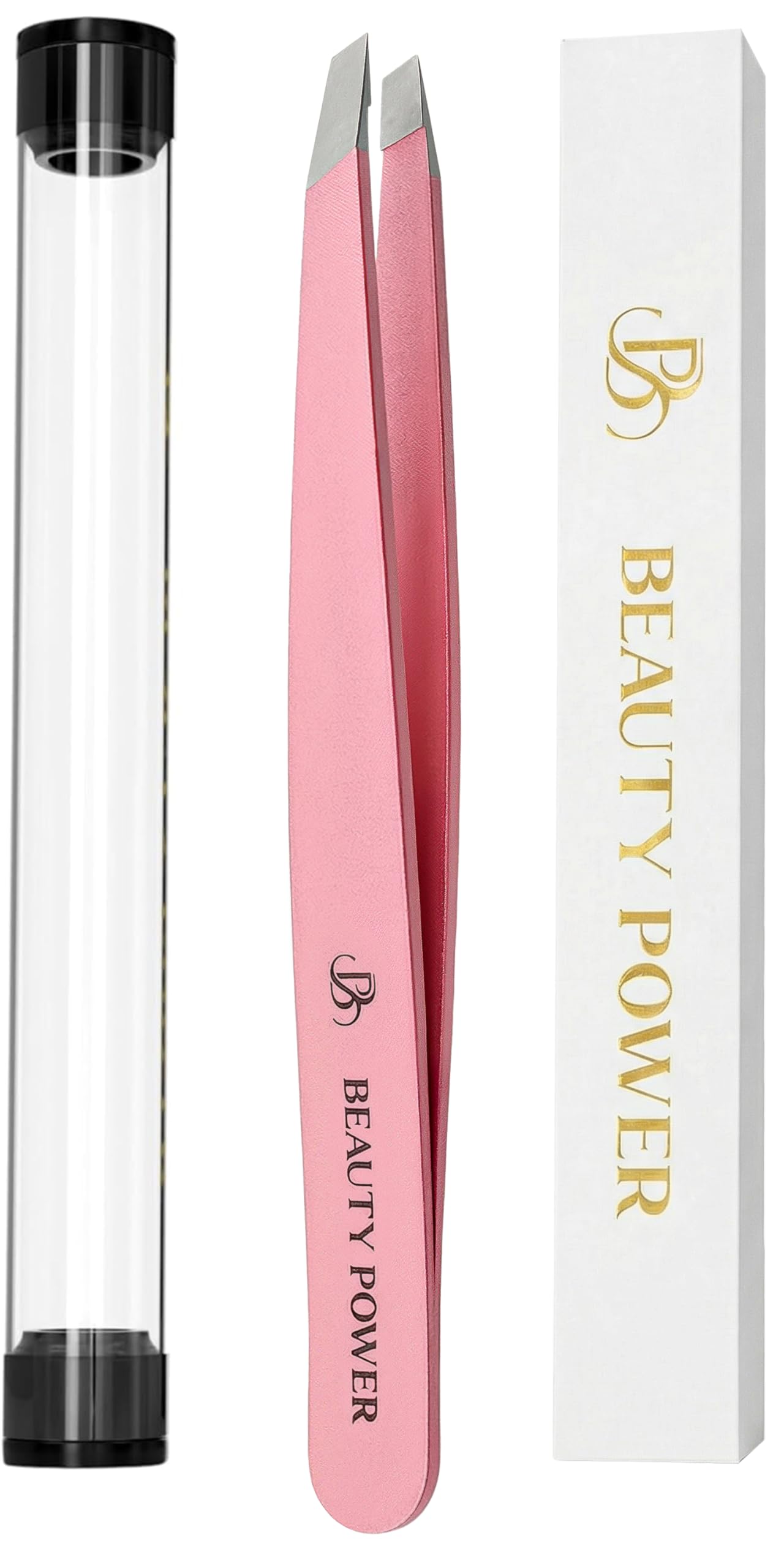 Beauty Power pinces à pointe inclinée pour un traçage précis des sourcils.