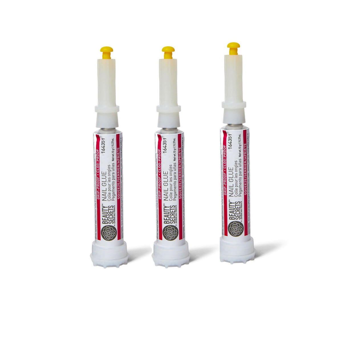 Beauty Secrets Colle Ongles Anti-Goutte et Anti-Bouchage sur flacon pour application propre