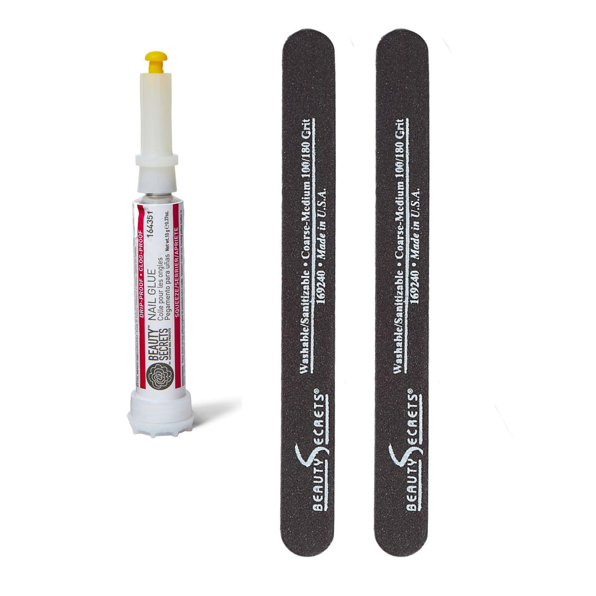 Beauty Secrets drip and clog proof nail glue bottle for precise bonding