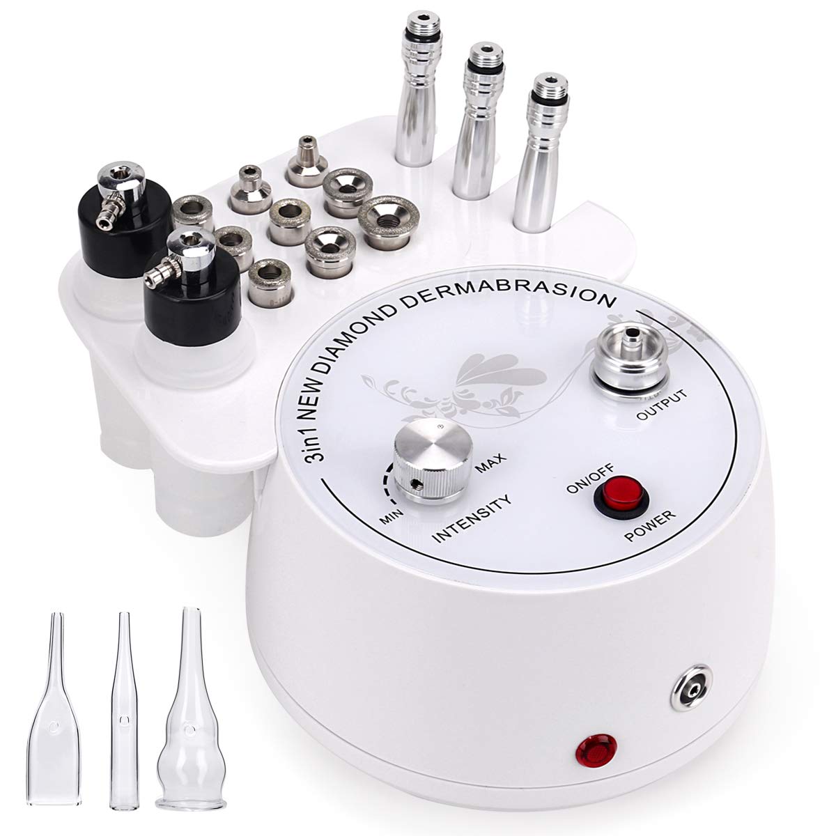 Beauty Star machine microdermabrasion en usage pour raffermir le visage.