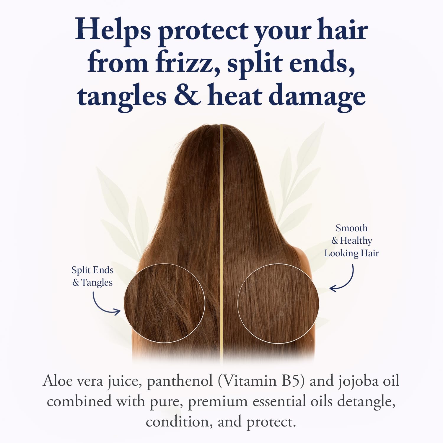 Beauté Sans Cruauté après-shampooing — cheveux après application, cheveux soyeux et démêlés.