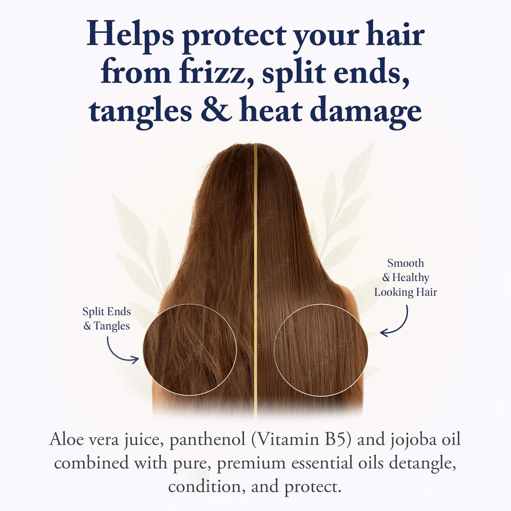 Beauté Sans Cruauté après-shampooing — cheveux après application, cheveux soyeux et démêlés.