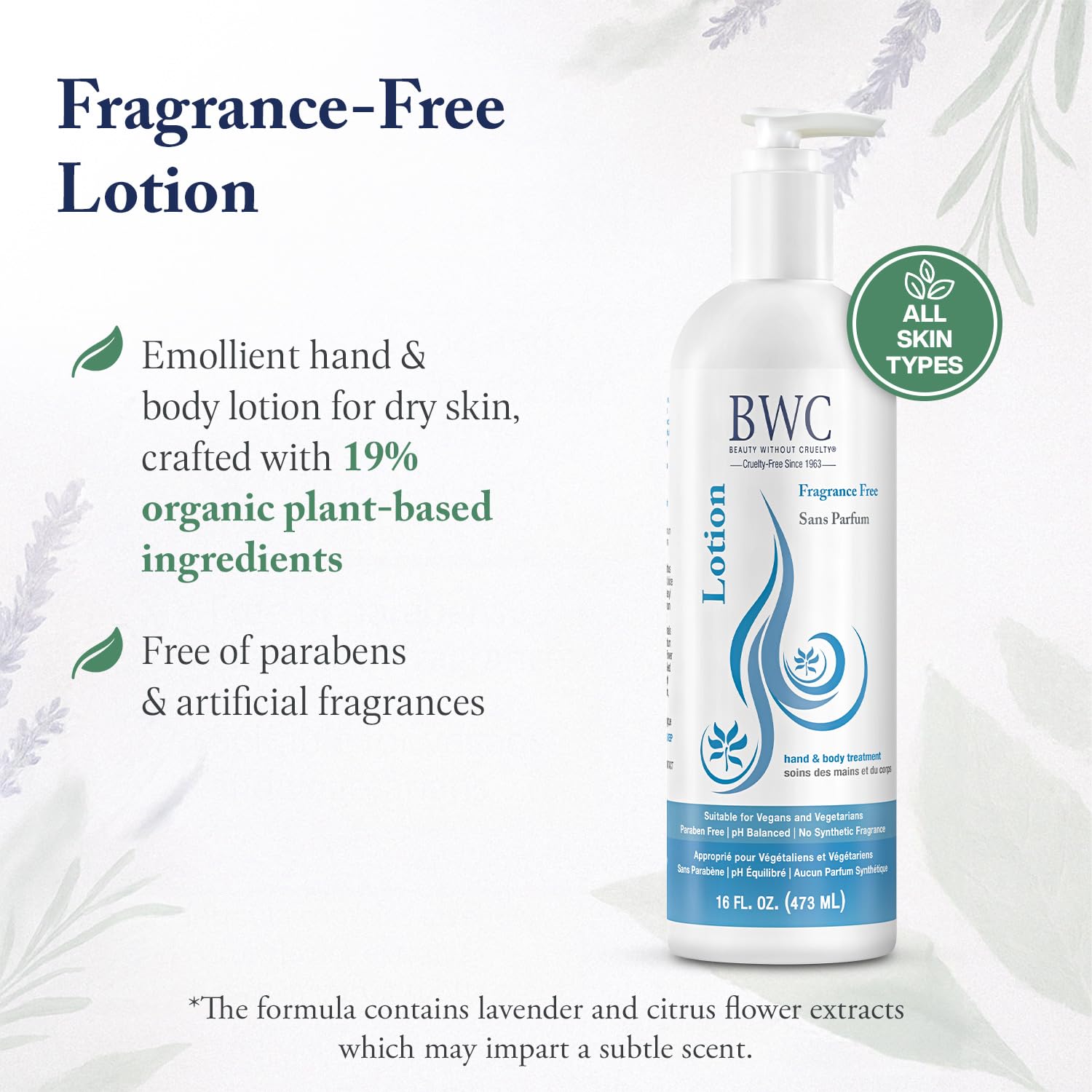 Ingrédients phares : Aloe vera, karité et jojoba dans Beauty Without Cruelty Lotion.