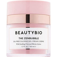 Beautybio ZenBubble Gel-Crème: texture lisse et hydratante prête au maquillage.